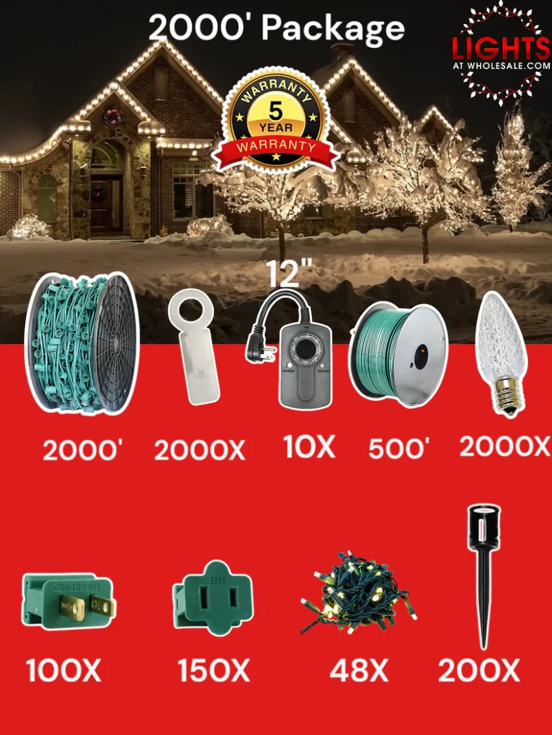 C9 Commercial Elite Bulbs 4000' Contractor Pro Package