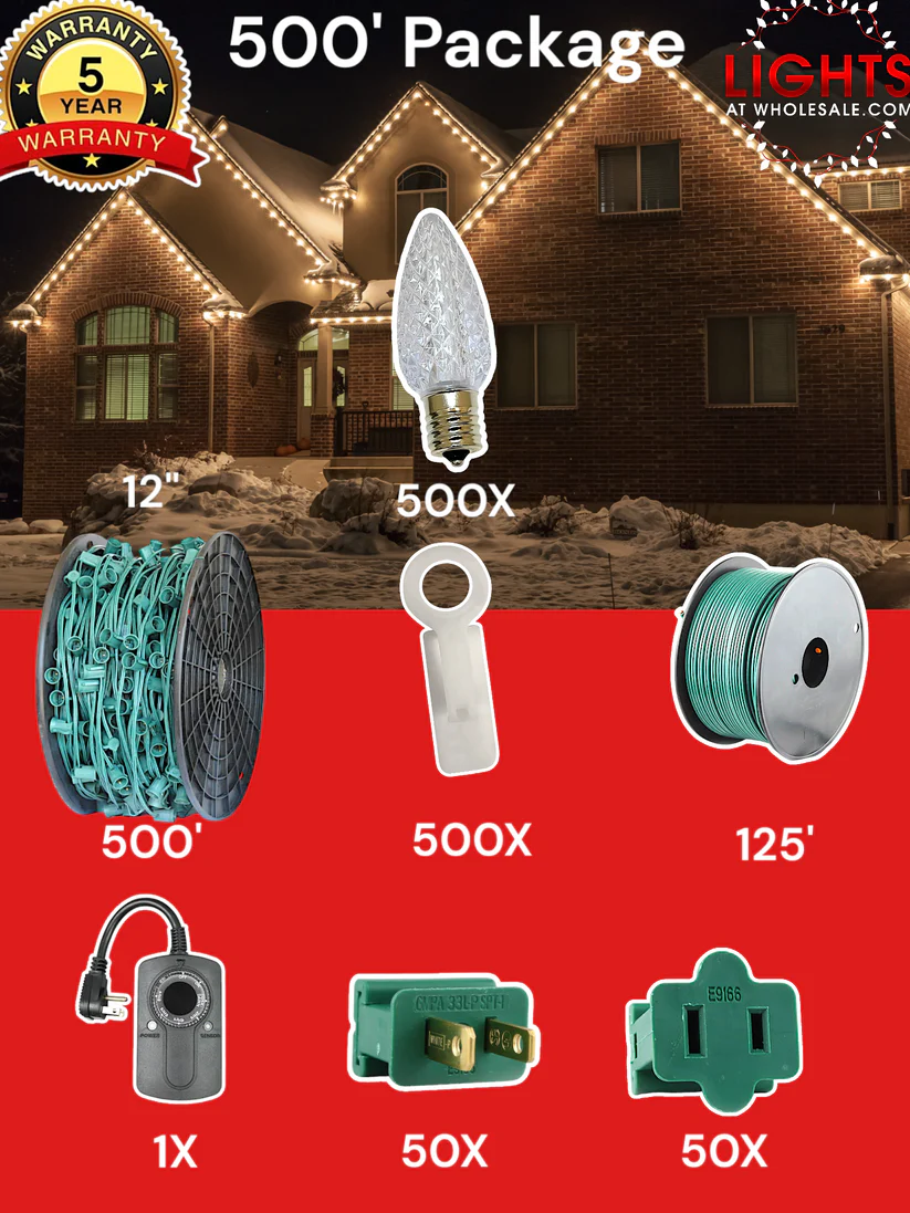 C9 LED 500' Christmas Light Pro Packages - Image 12