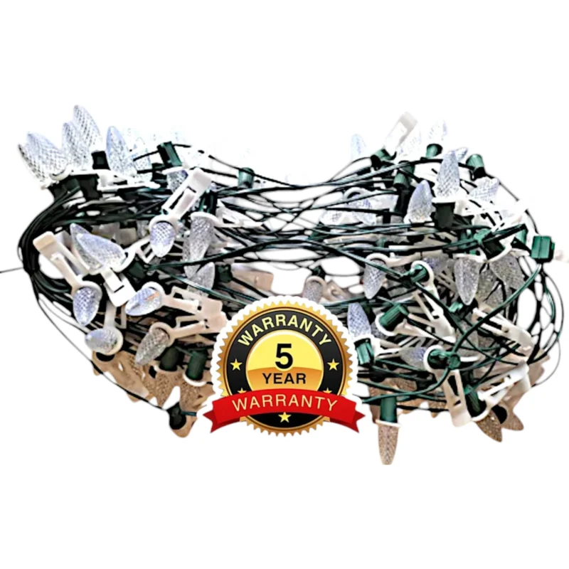 C9 Commercial Elite SMD Pre Bulbed And Pre Clipped Christmas Lights
