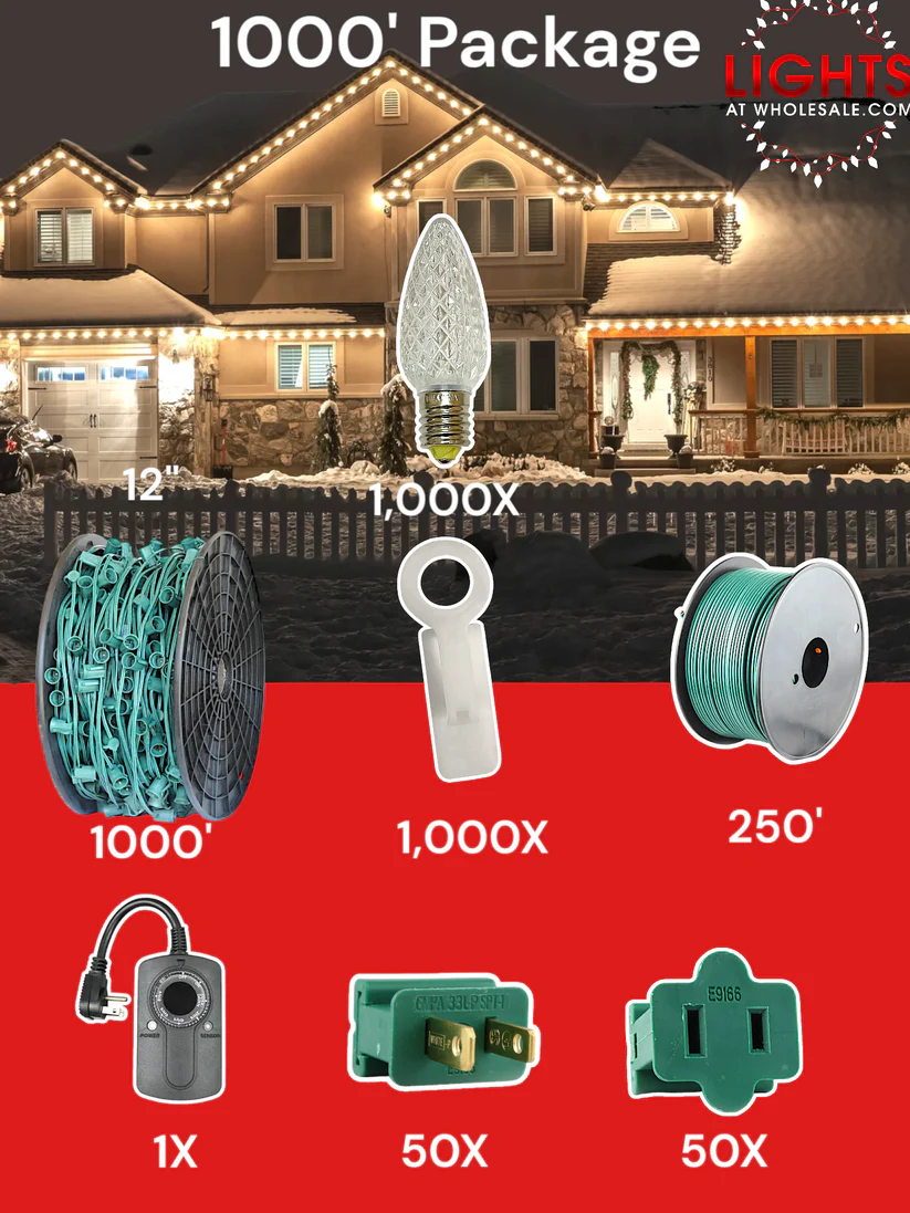C9 LED 1000' Christmas Light Pro Packages - Image 23