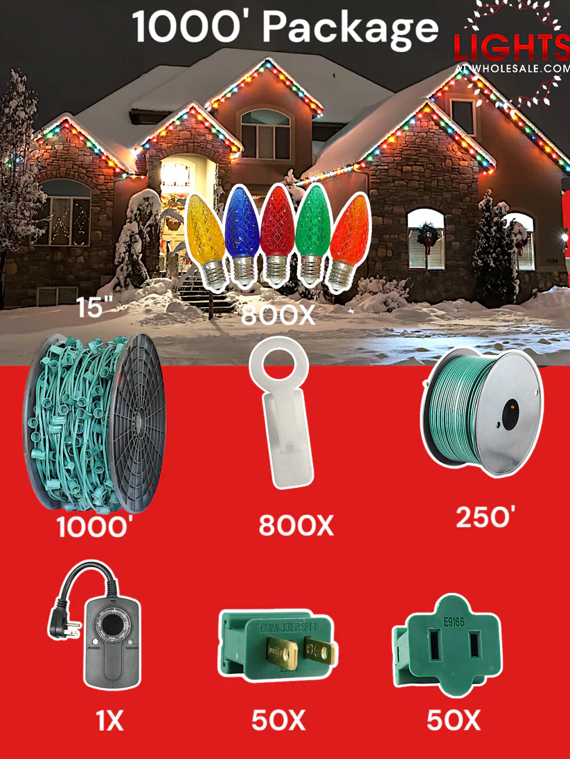 C9 LED 1000' Christmas Light Pro Packages - Image 16