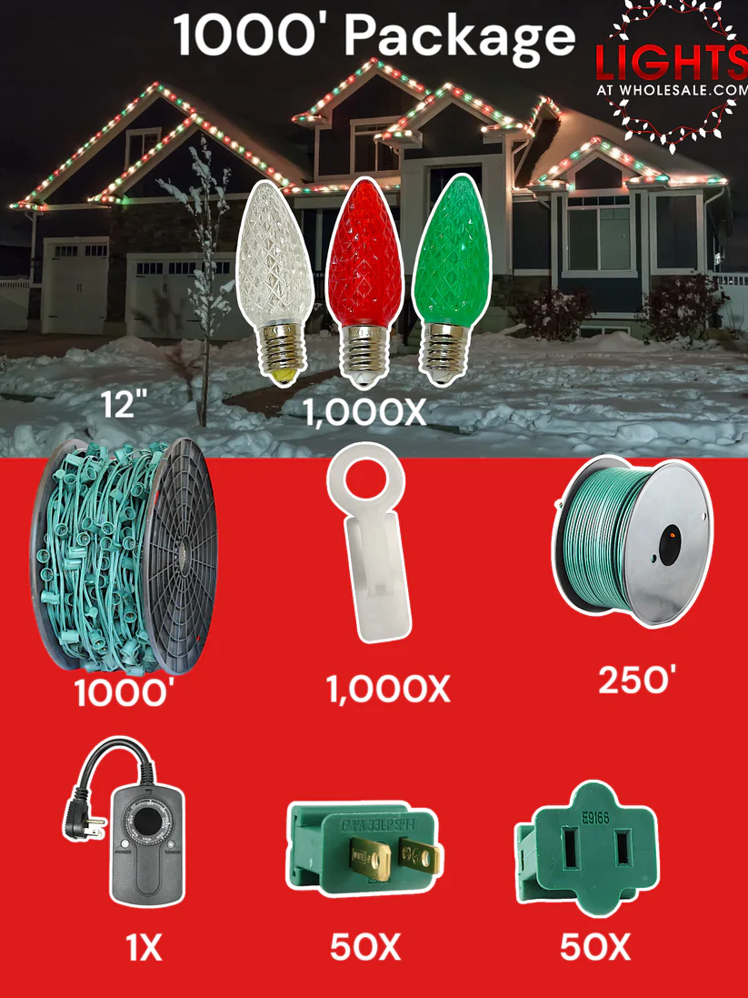 C9 LED 1000' Christmas Light Pro Packages - Image 17